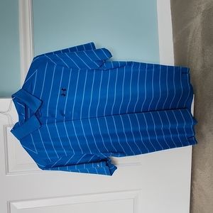 UA "L" Blue and Aqua Stripped Polo